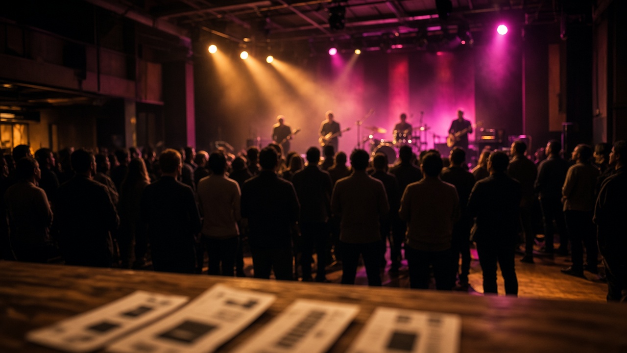 A packed evening concert